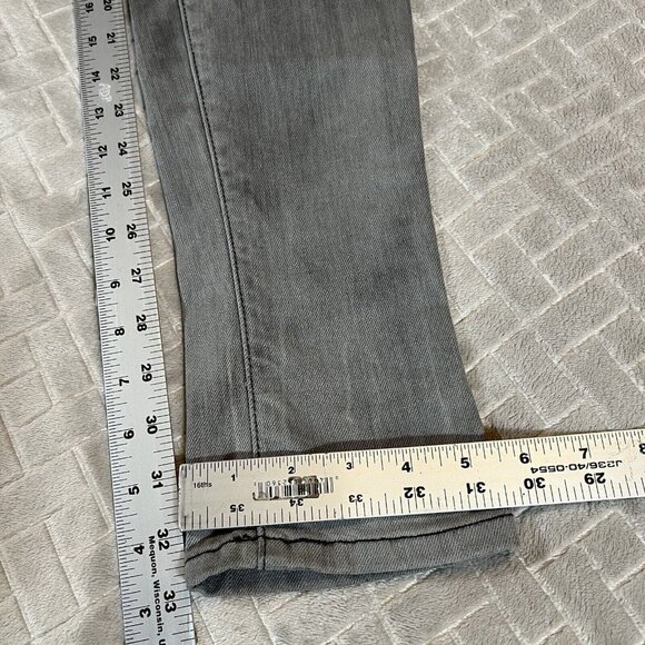 Current Elliott Womens 26 Denim Jeans Gray Distressed 80s Style Skinny Stretch - Picture 9 of 12